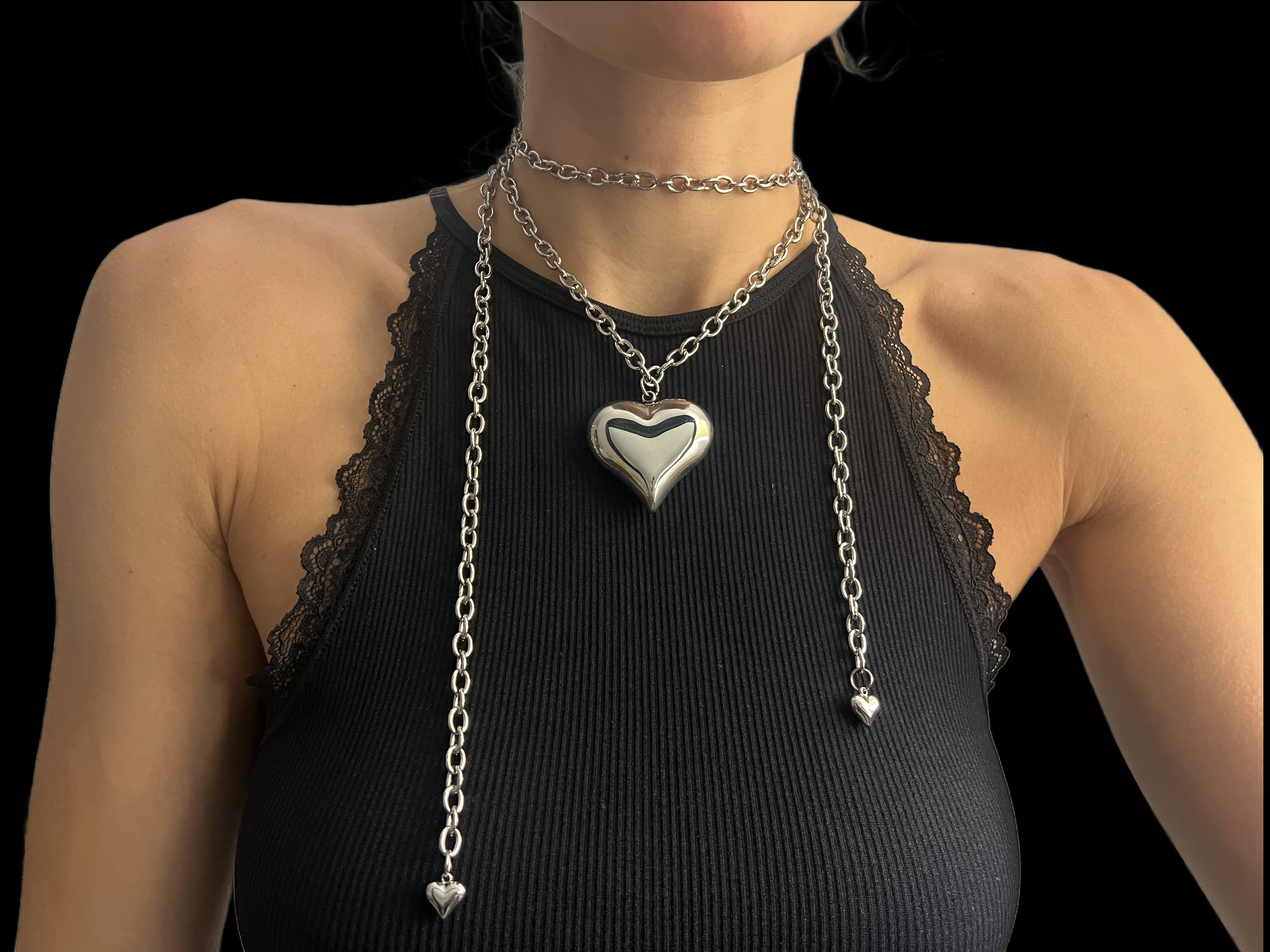 Triple Heart Necklace