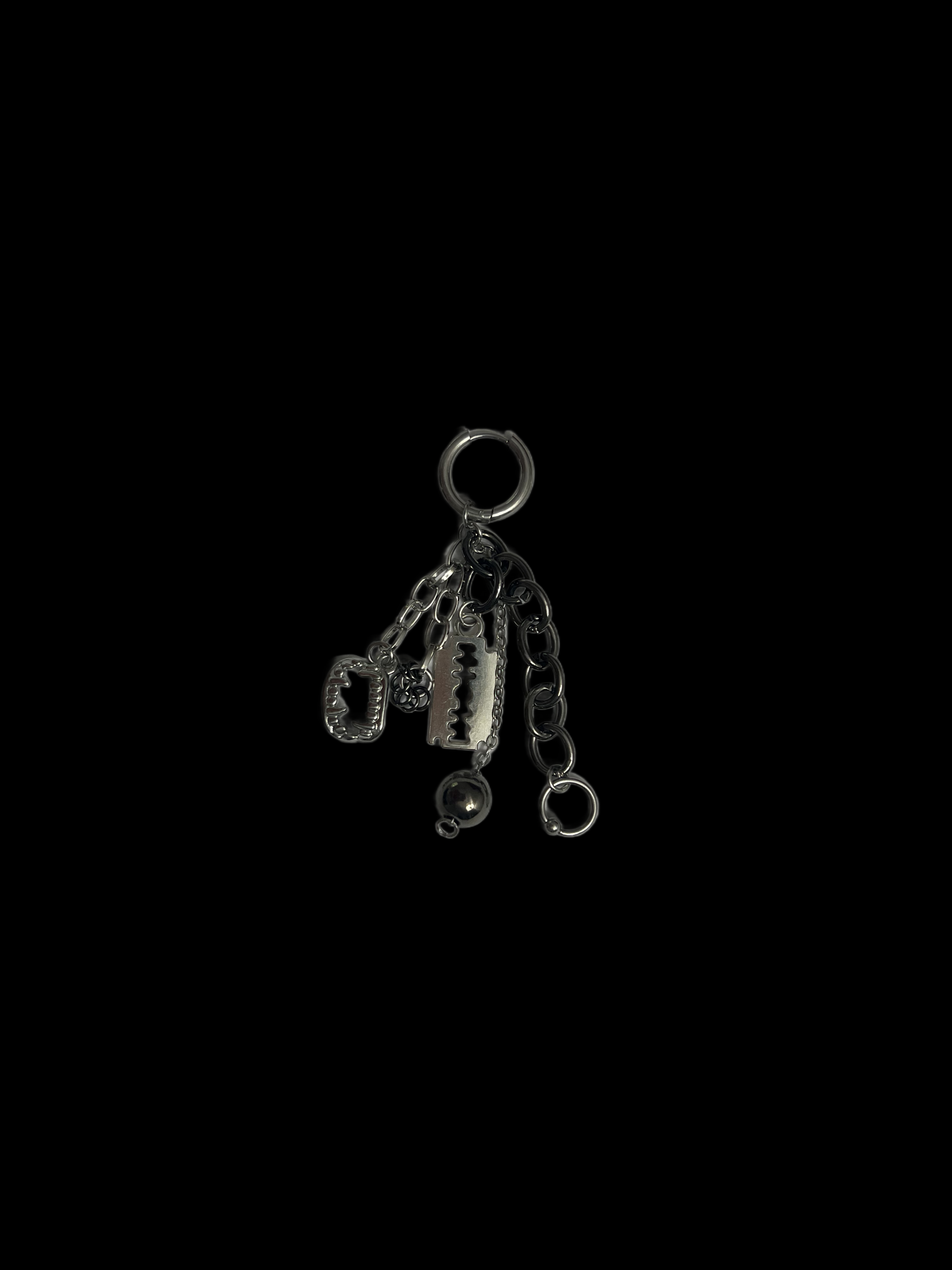 Steel Toy Mono Earring