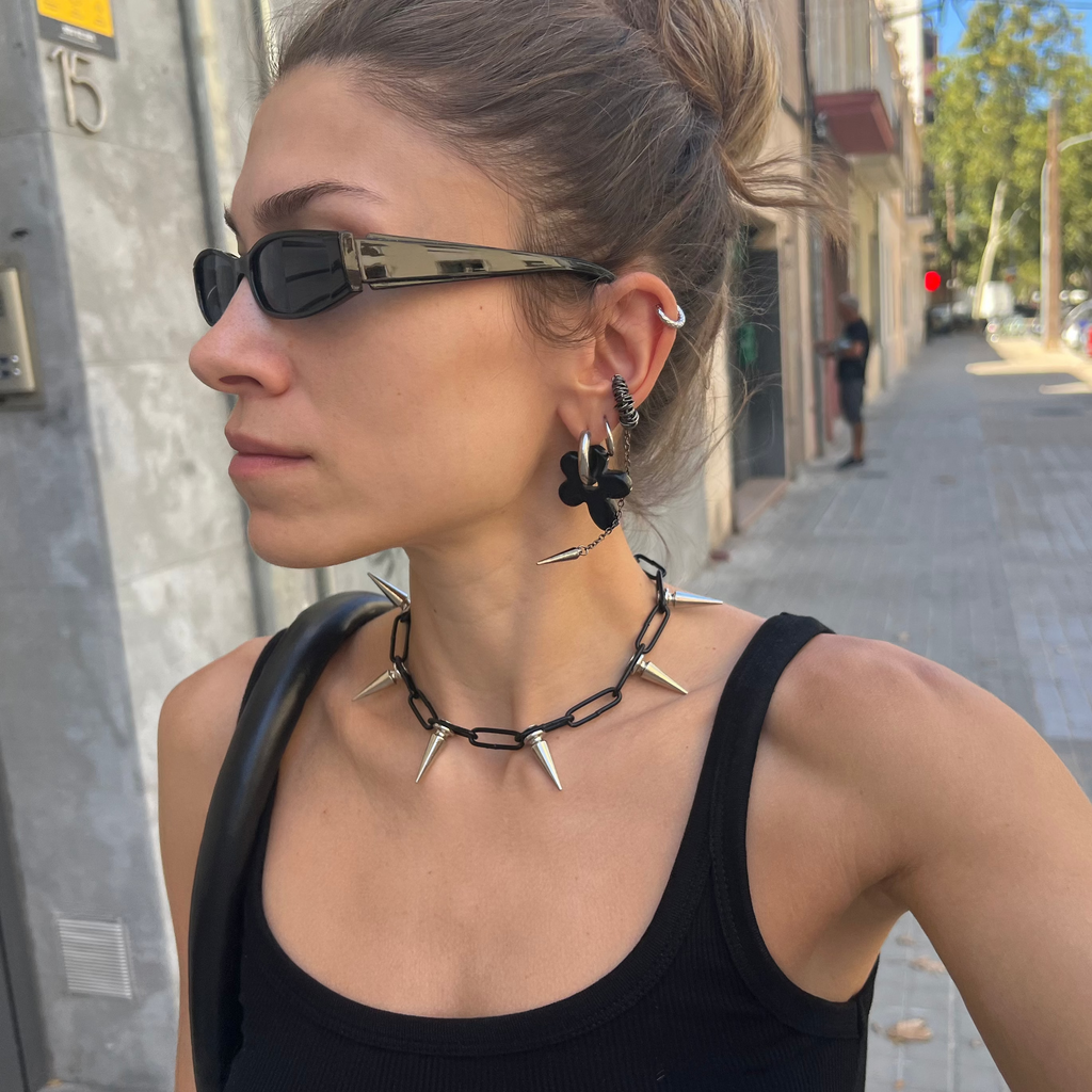 Black Chain Spike Choker