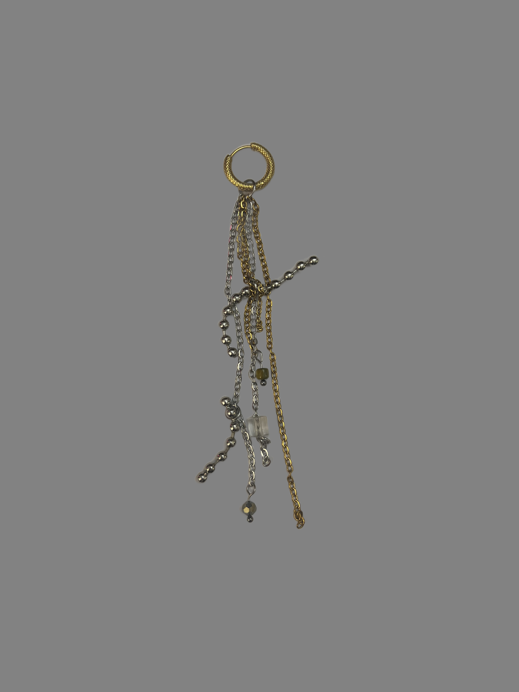 Two Tone Mono Earring